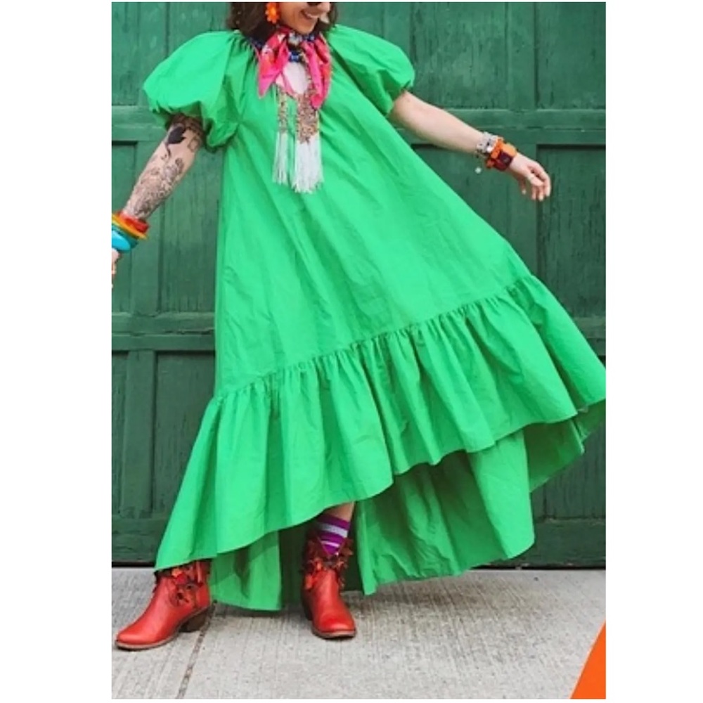 Christopher John Rogers VOLUMINOUS GREEN DRESS 💚💚💚💚💚